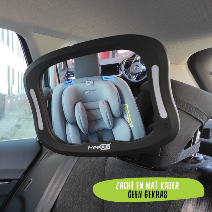 Autospiegel Baby 360° Verstelbaar voor Hoofdsteun Autostoel  -Achteruitkijkspiegel XL- | bol