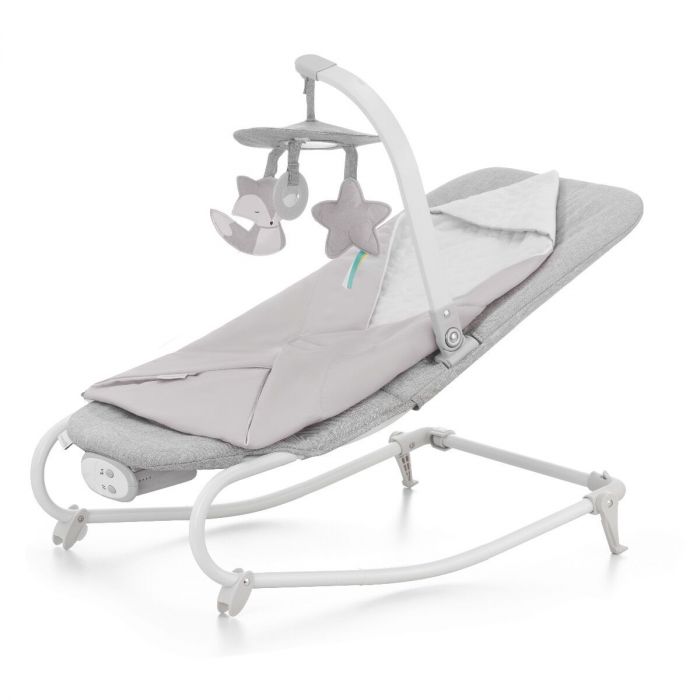Baby-Budget | Kinderkraft schommelstoel 2 - Stone Grey - Bouncer - Babyrocker - Peuterstoeltje | Baby-Budget