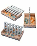 Free2Play by FreeON - Houten 4 op een Rij Spel voor kinderen & Volwassenen - Gezelschapspel - Safari Dieren