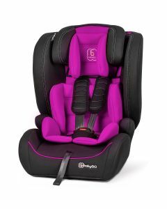 BabyGO FreeMove i-Size - Autostoel voor kinderen van 76-150cm - Autogordel bevestiging - Pink