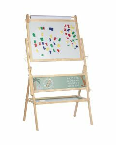 Free2Play by FreeON - Houten schoolbord - Krijtbord voor kinderen - Whiteboard - Safari (incl. rol papier)