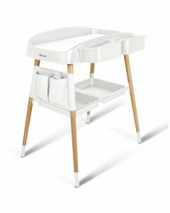 BabyGO Badcommode met standaard - Verzorgingstafel - Luiertafel - Change Me - Wit