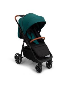 Baninni Kinderwagen - Ditta - Wandelwagen met XL zonnekap & boodschappenmand - Groen (geschikt van 0-22kg)