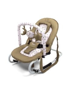 Baninni Wipstoel met speelboog - Schommelstoel - Baby Relax - Stelano - Camel Stars
