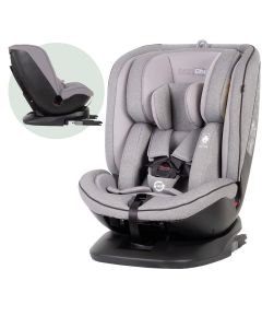 FreeON autostoel Atlas 360° met isoFix Lichtgrijs (0-36kg) - Groep 0-1-2-3 autostoel voor kinderen van 0 tot 12 jaar