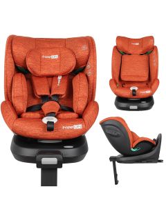 FreeON autostoel Space - i-Size - 360° draaibaar - Oranje - voor kinderen van 40 - 150cm