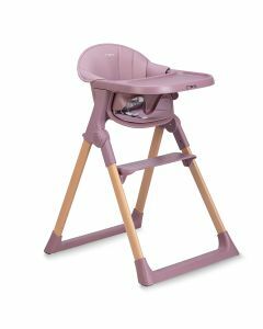 MoMi Kala - Kinderstoel - Inklapbaar - Eetstoel met eetblad voor kinderen - Beukenhout - Roze